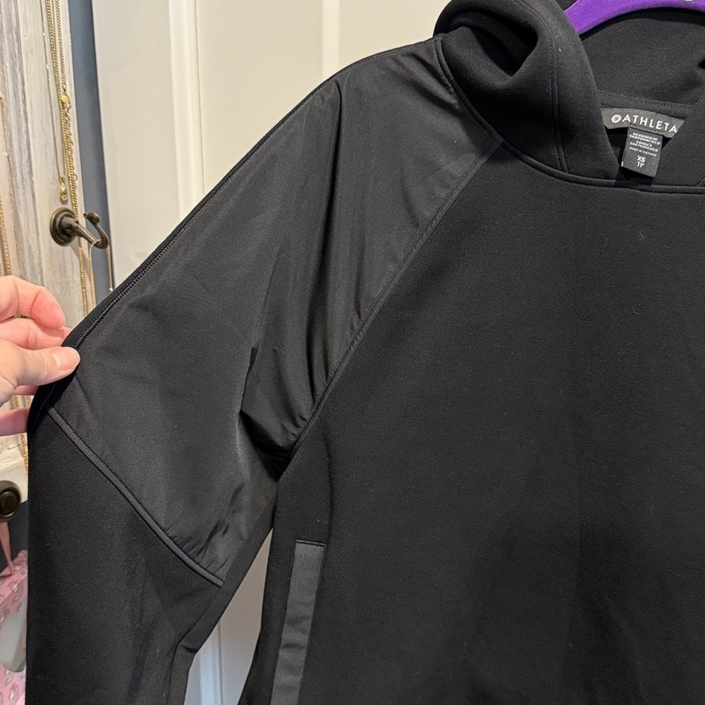 Athleta Get Set Hooded Pullover Sweatshirt NWOT Size XS Oversized - Picture 5 of 11